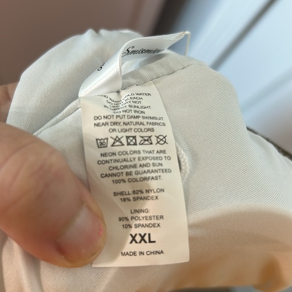 Smismivo tummy control neutral one-piece halter neck swim Brown size XXL/18W - Picture 11 of 12